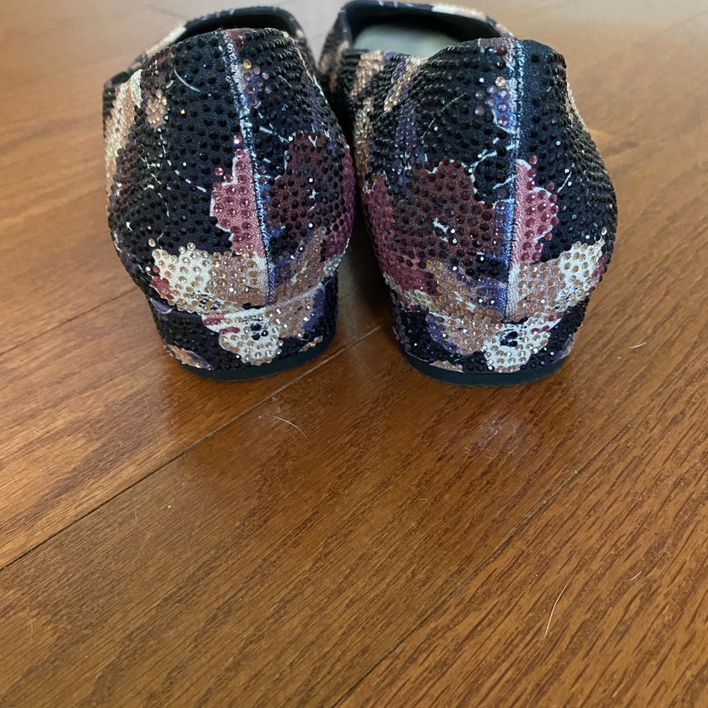 Alex Marie Black and Purple Floral Pumps - Picture 3 of 4